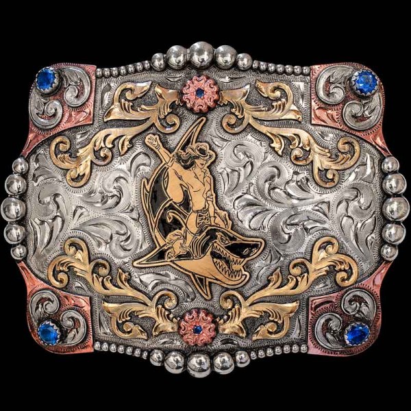 Yee-haw! The Okeechobee Belt Buckle is a one of a kind buckle perfect to showcase your custom logo for a western event, organization or business! The intrincate scrollwork and infinite details are just astonishing!  